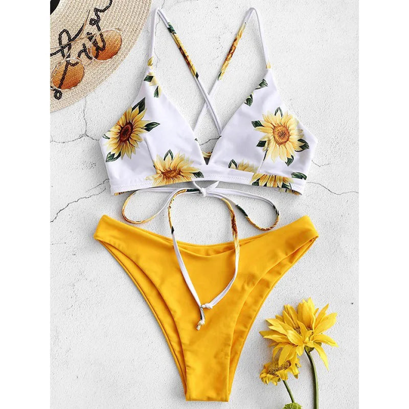 Printed Bikini Set