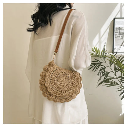 Handmade Hollow Woven Crossbody Bag