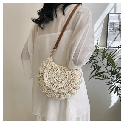 Handmade Hollow Woven Crossbody Bag