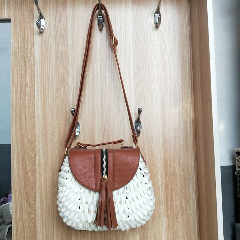 Small Straw Cross Body Bag