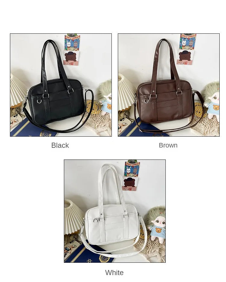 PU Leather Japanese Style Shoulder Crossbody Bag