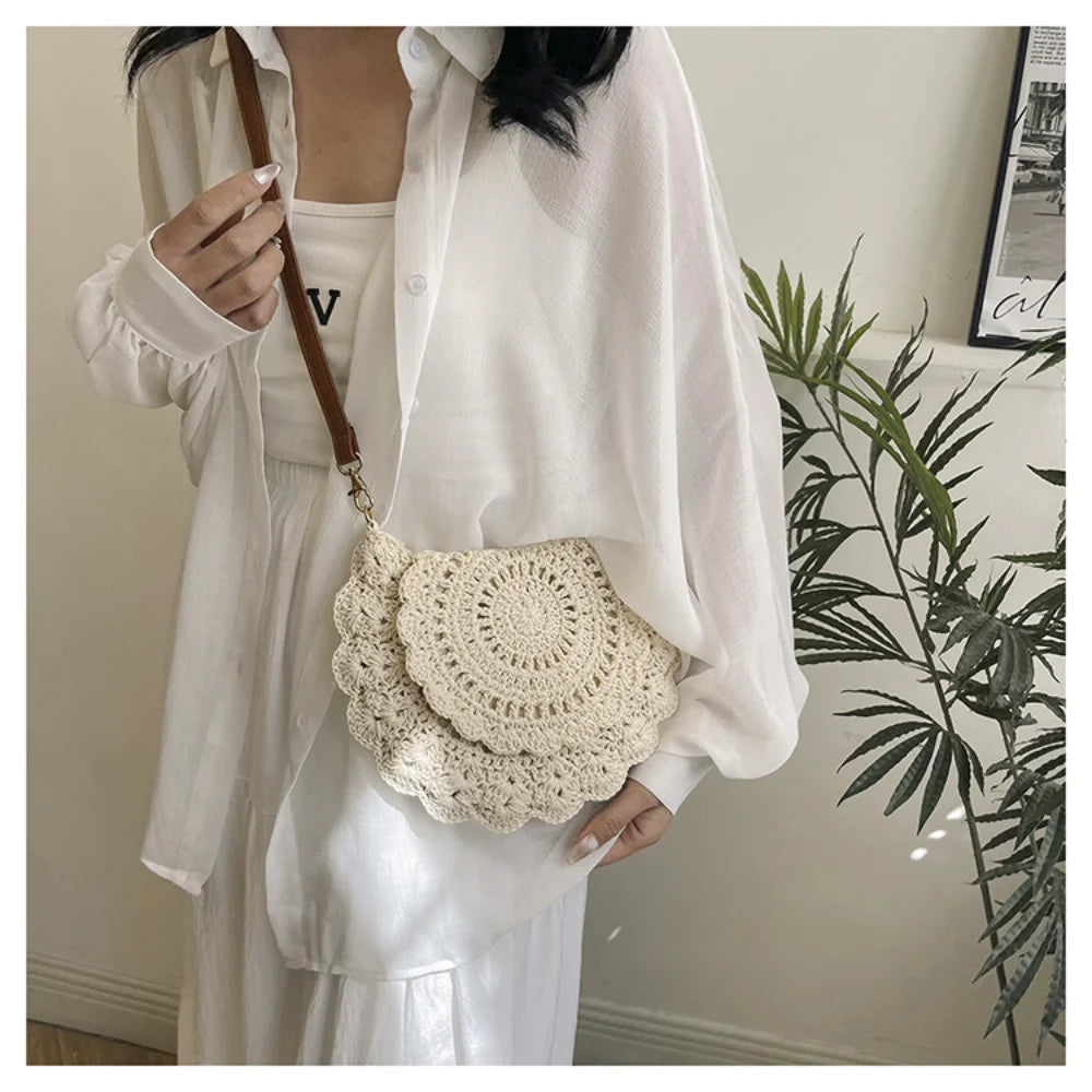 Handmade Hollow Woven Crossbody Bag