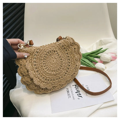 Handmade Hollow Woven Crossbody Bag