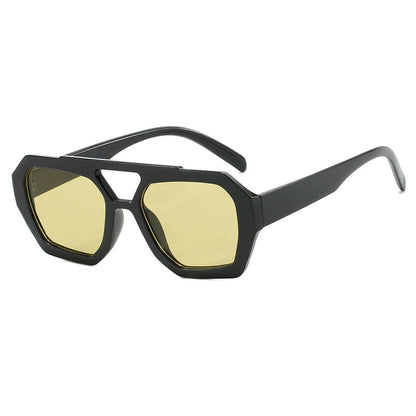 Square Double Bridge Sunglasses