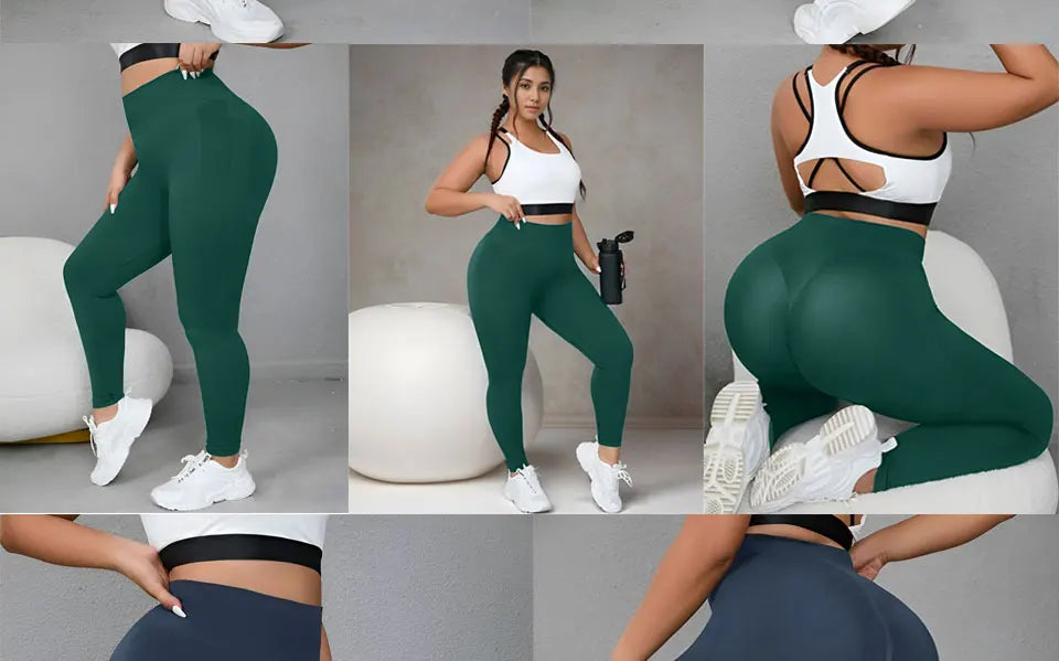 Plus Size High Waist Gym Leggings