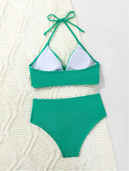 High Waist Halter Neck Bikini