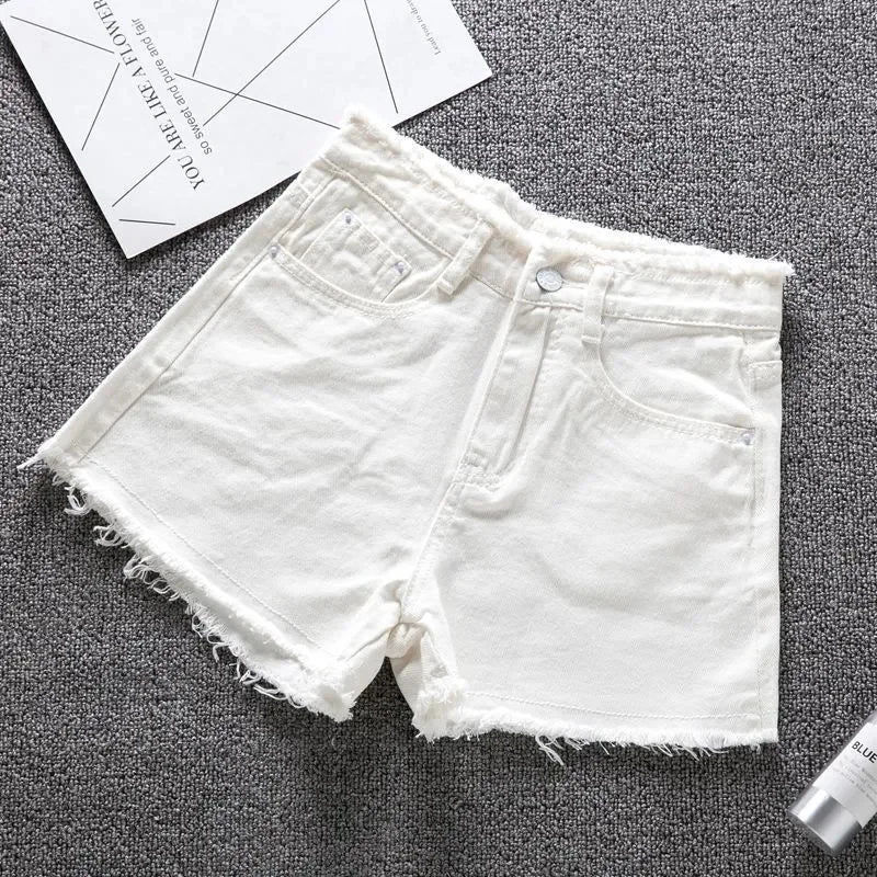 Denim High Waist Jean Shorts