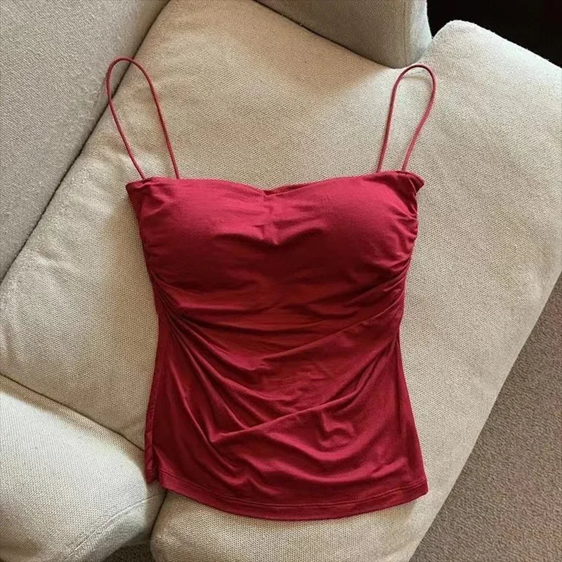 Halter Tank Top with Built-In Bra