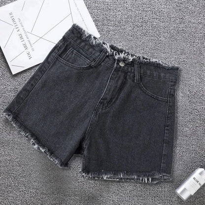 Denim High Waist Jean Shorts