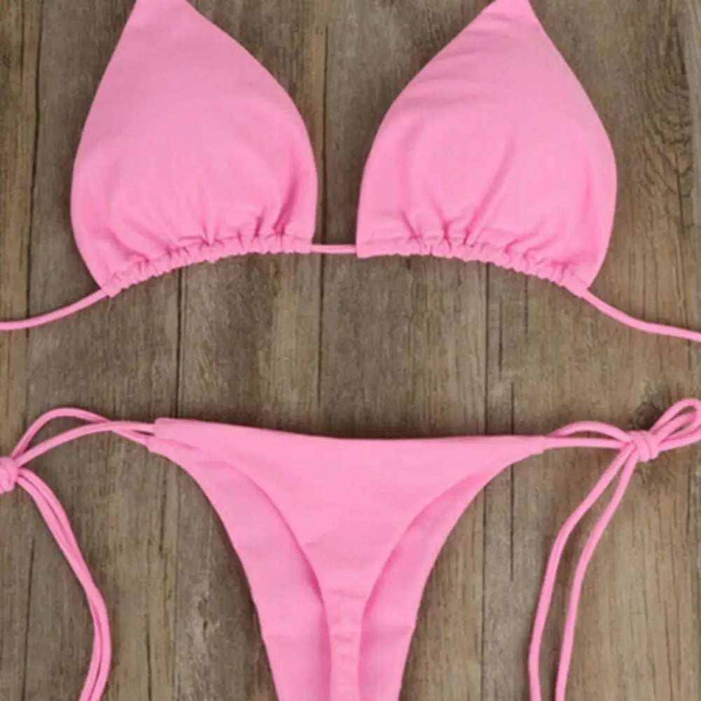 2 Pcs Thong Bikini Set