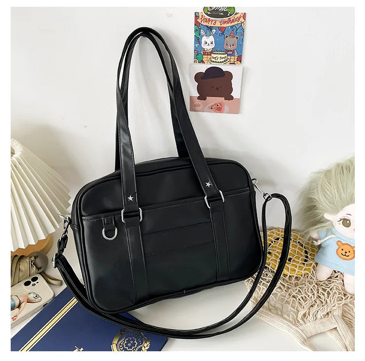 PU Leather Japanese Style Shoulder Crossbody Bag