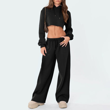 Casual High Waist Wide Leg Joggers