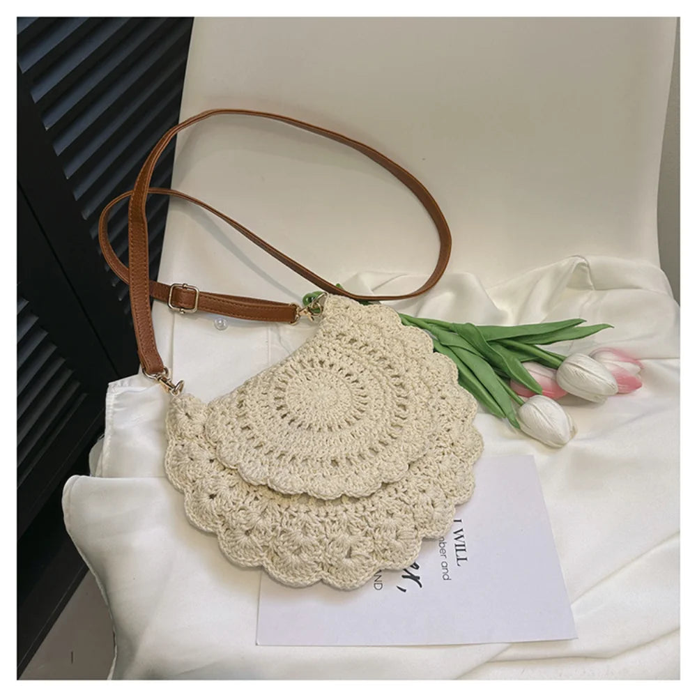 Handmade Hollow Woven Crossbody Bag