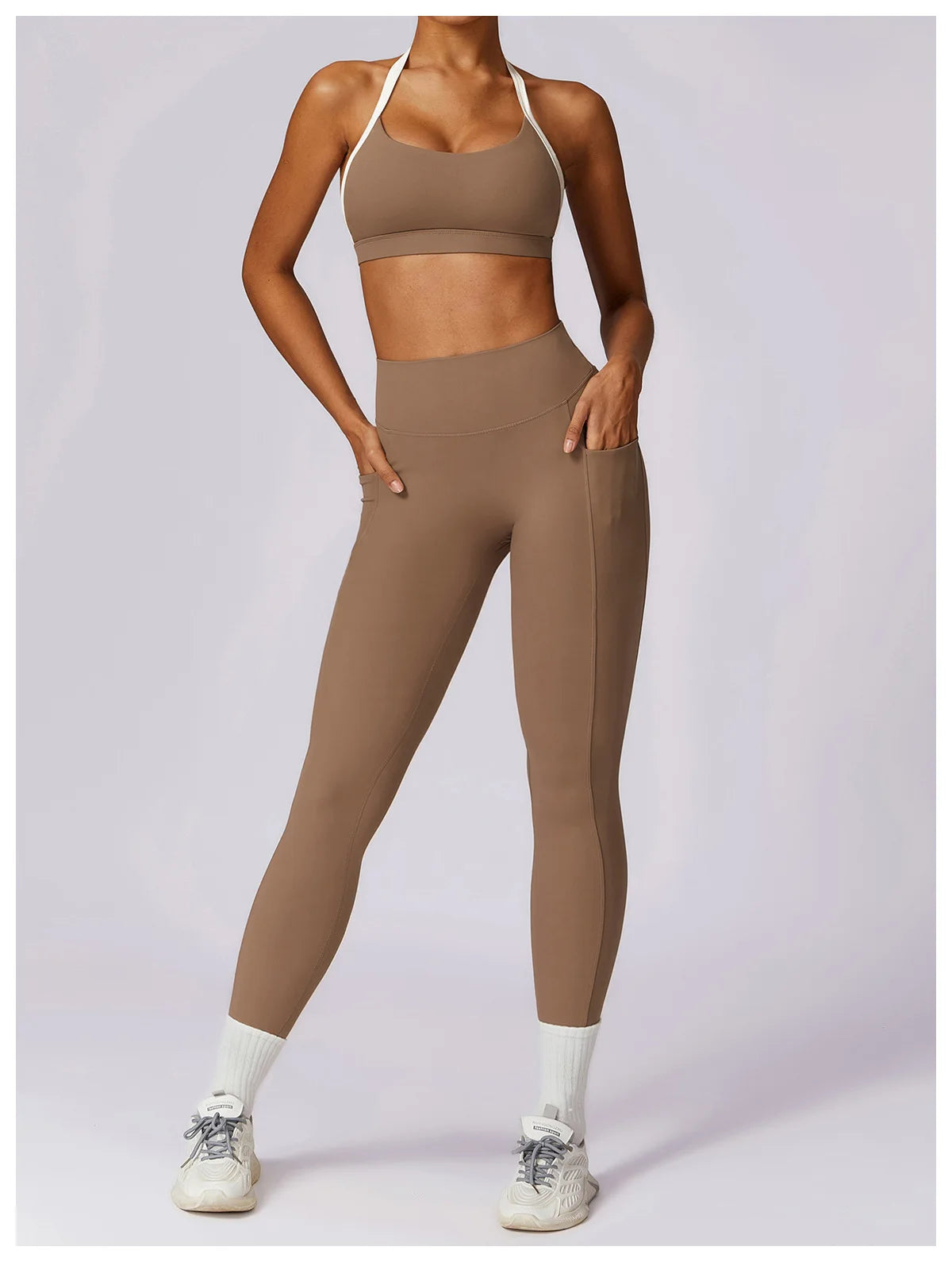 Co-Ord Long Sleeve/Sports Bra Gym Set