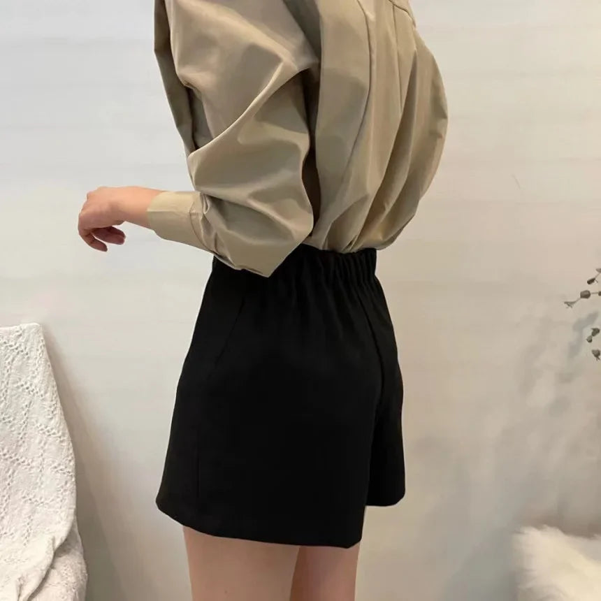 Long Sleeve Loose Fit Office Blouse