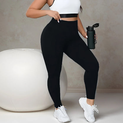 Plus Size High Waist Gym Leggings