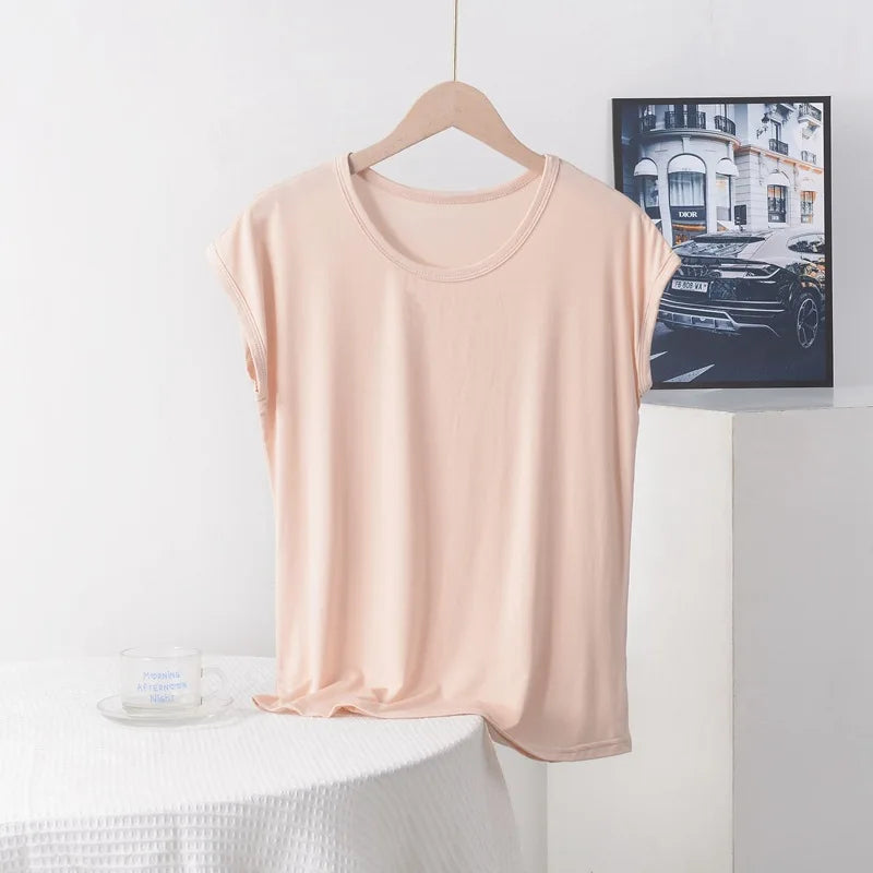 Plus Size Solid Basic Top