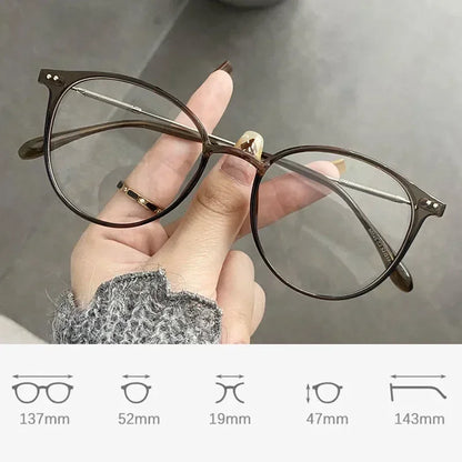 Round Anti-blue Light Glasses