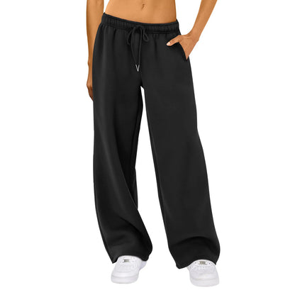 Casual High Waist Wide Leg Joggers