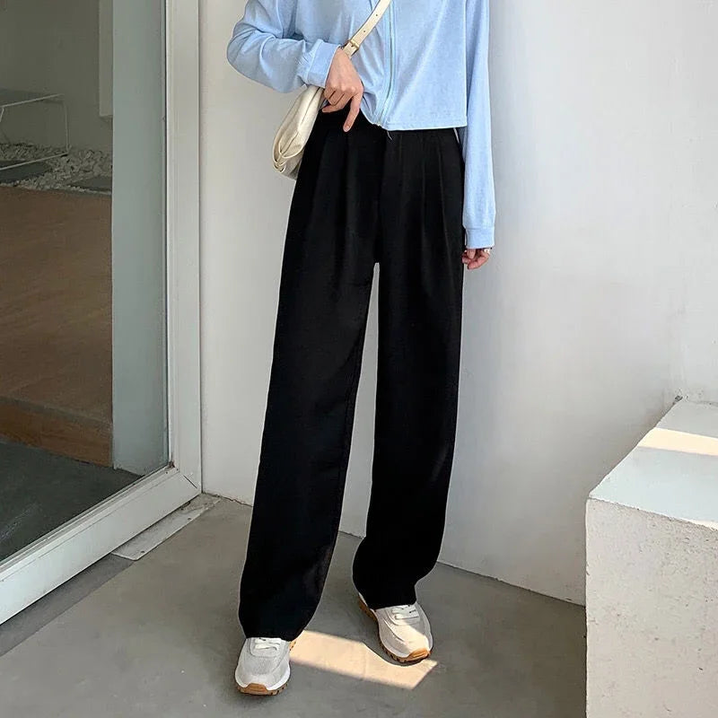 High Waist Women's Suit Trousers