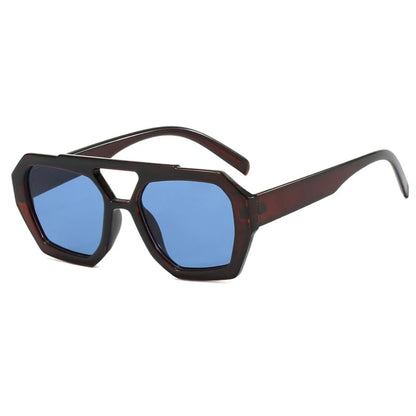 Square Double Bridge Sunglasses