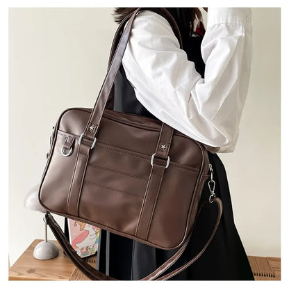 PU Leather Japanese Style Shoulder Crossbody Bag