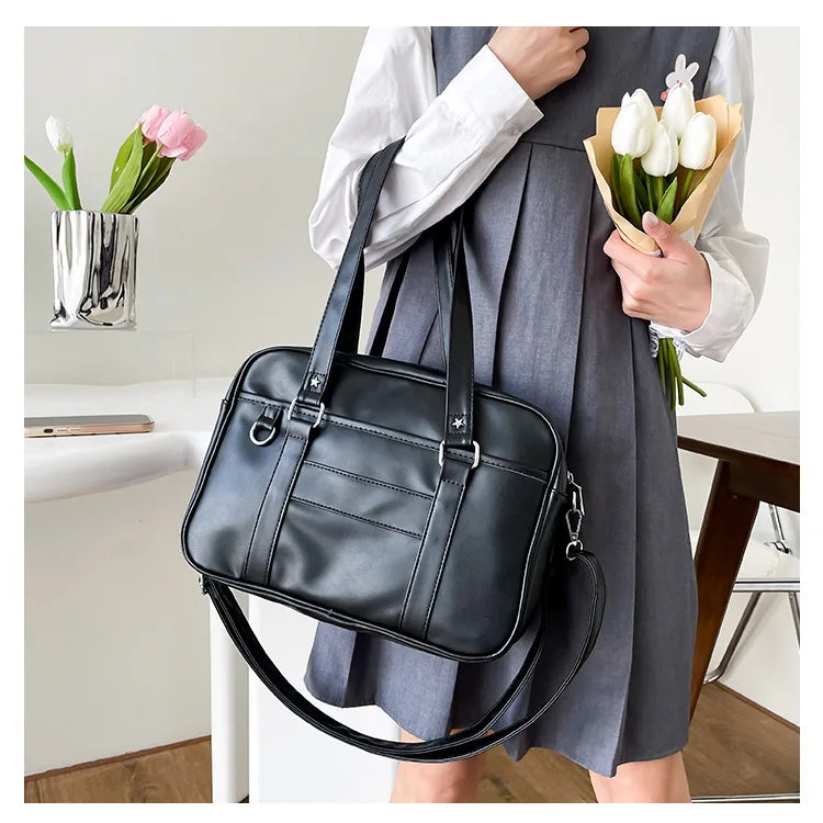 PU Leather Japanese Style Shoulder Crossbody Bag