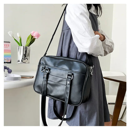 PU Leather Japanese Style Shoulder Crossbody Bag