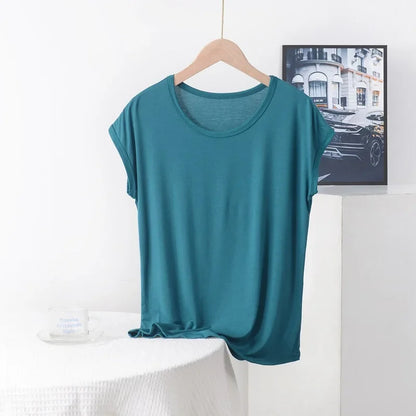 Plus Size Solid Basic Top