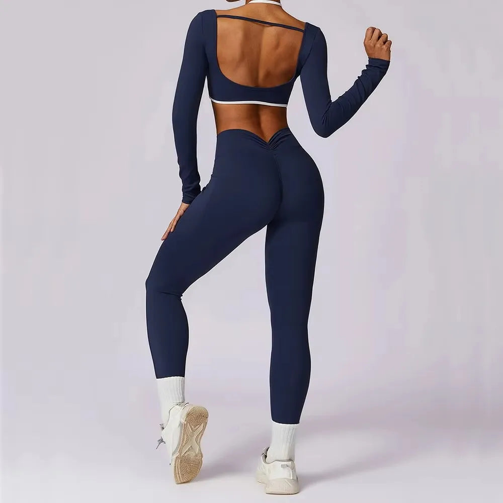 Co-Ord Long Sleeve/Sports Bra Gym Set