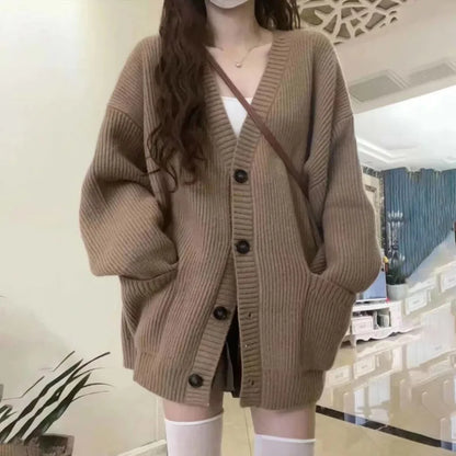 Knitted Long Sleeve Cardigan