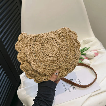 Handmade Hollow Woven Crossbody Bag