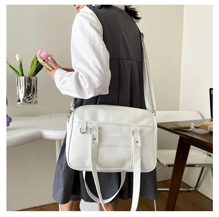 PU Leather Japanese Style Shoulder Crossbody Bag