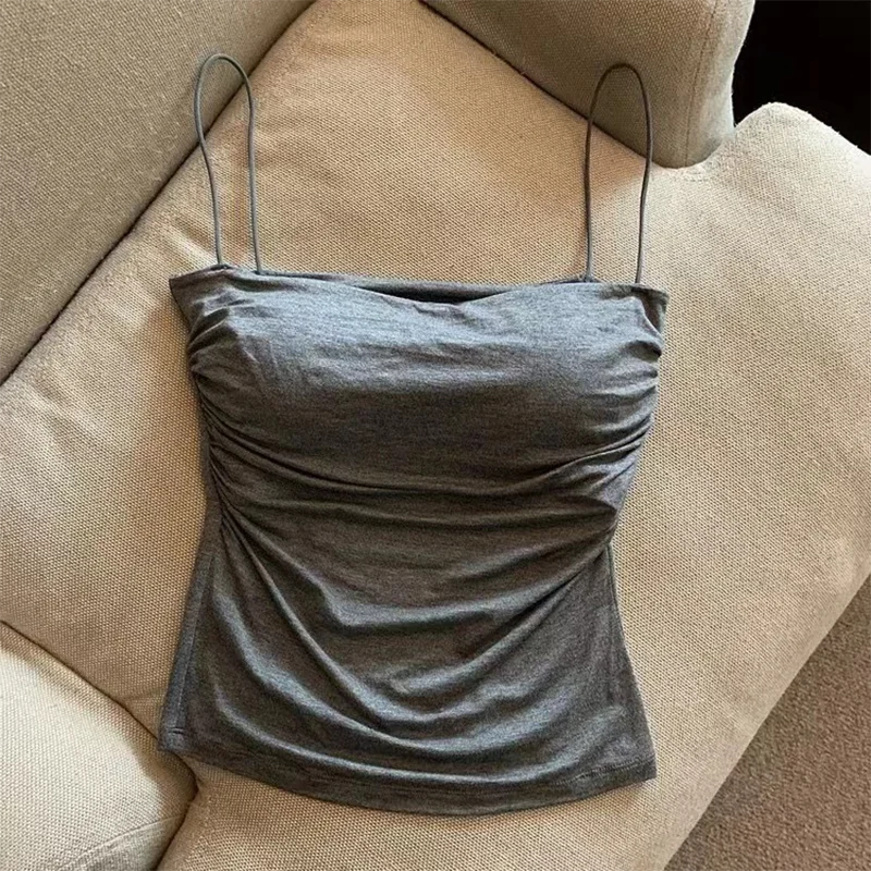 Halter Tank Top with Built-In Bra