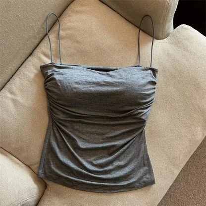 Halter Tank Top with Built-In Bra