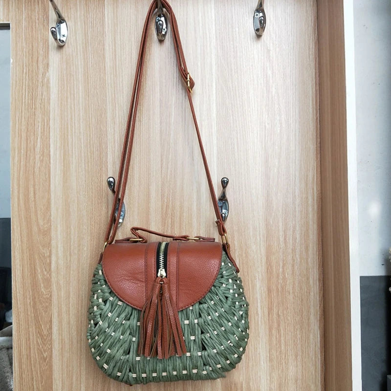 Small Straw Cross Body Bag