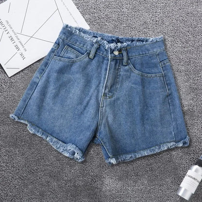 Denim High Waist Jean Shorts