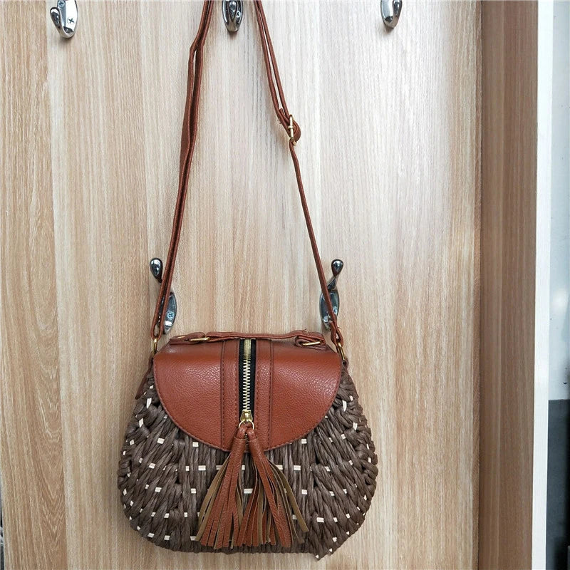 Small Straw Cross Body Bag