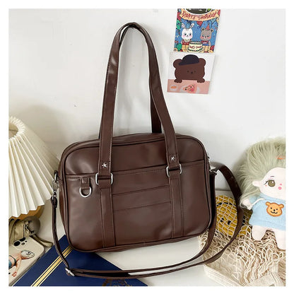 PU Leather Japanese Style Shoulder Crossbody Bag