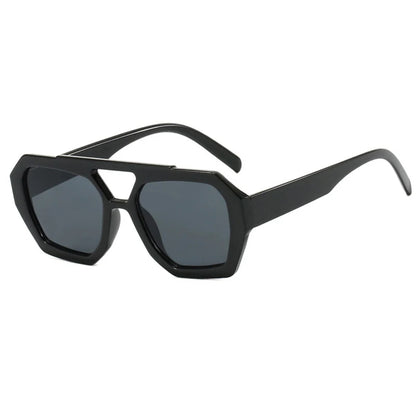 Square Double Bridge Sunglasses