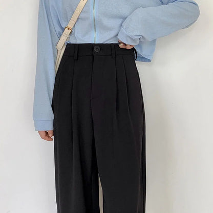 High Waist Women's Suit Trousers