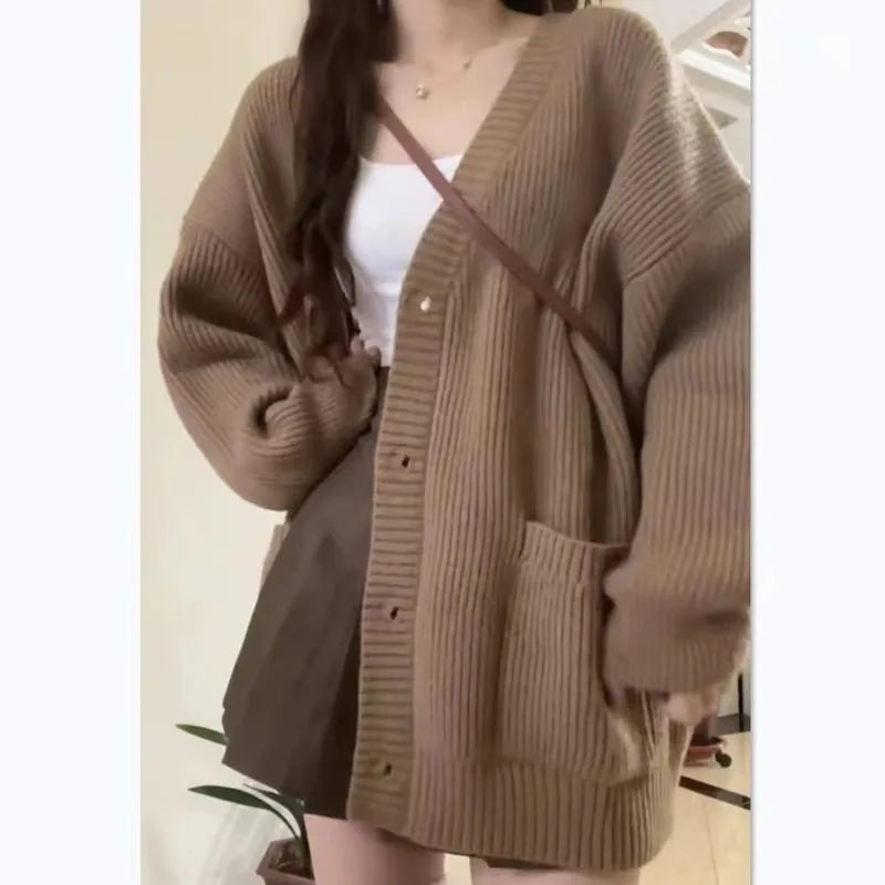 Knitted Long Sleeve Cardigan