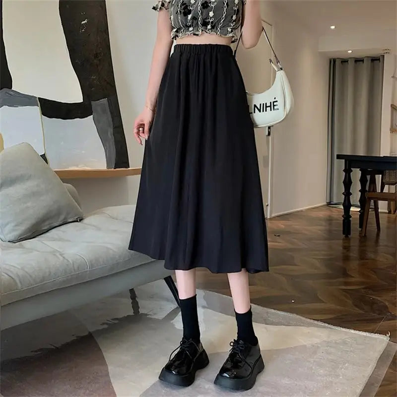 Floral Pleated Midi Skirts