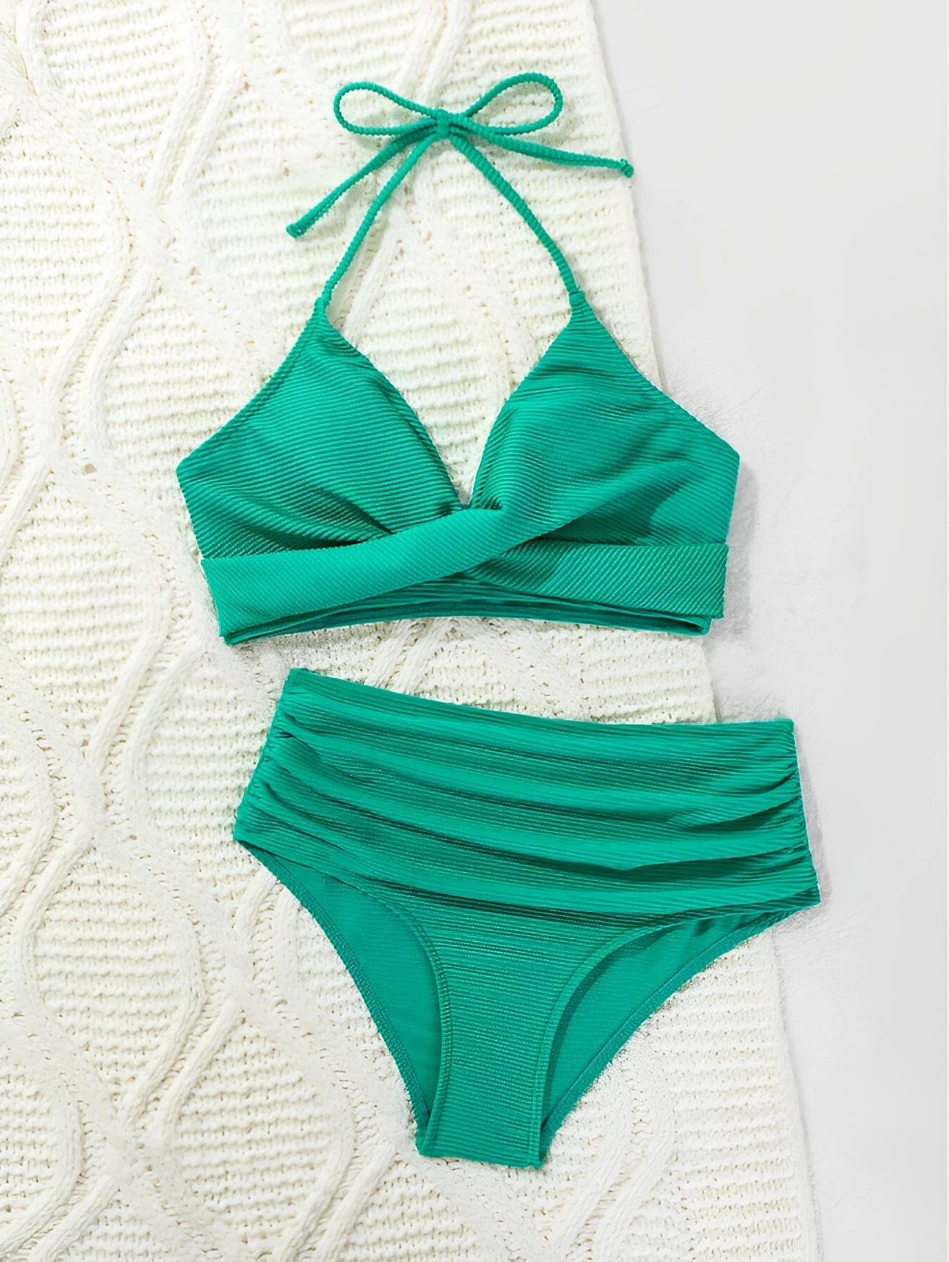 High Waist Halter Neck Bikini