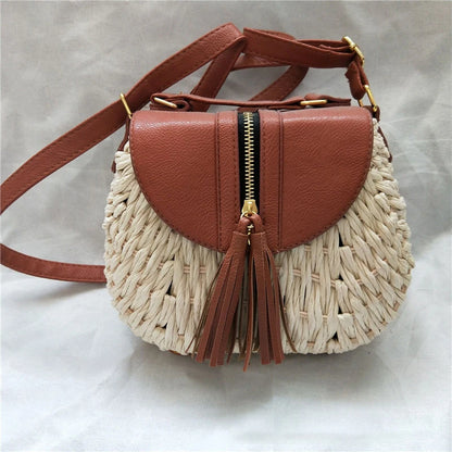 Small Straw Cross Body Bag