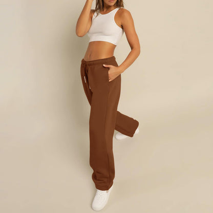 Casual High Waist Wide Leg Joggers