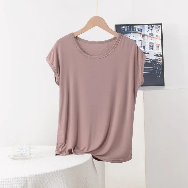 Plus Size Solid Basic Top