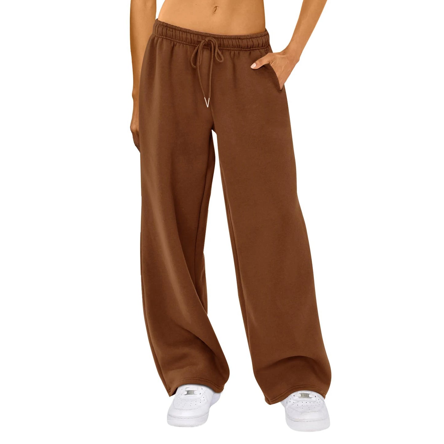 Casual High Waist Wide Leg Joggers