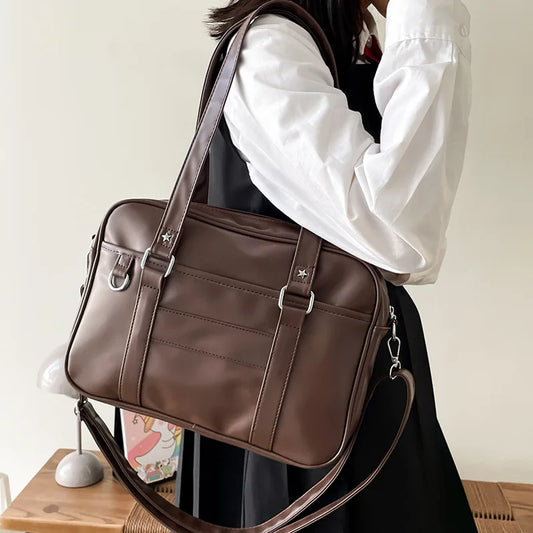 PU Leather Japanese Style Shoulder Crossbody Bag