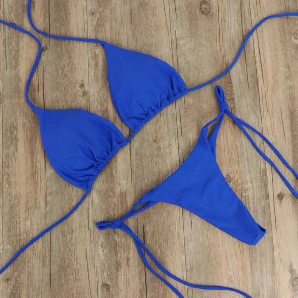 2 Pcs Thong Bikini Set